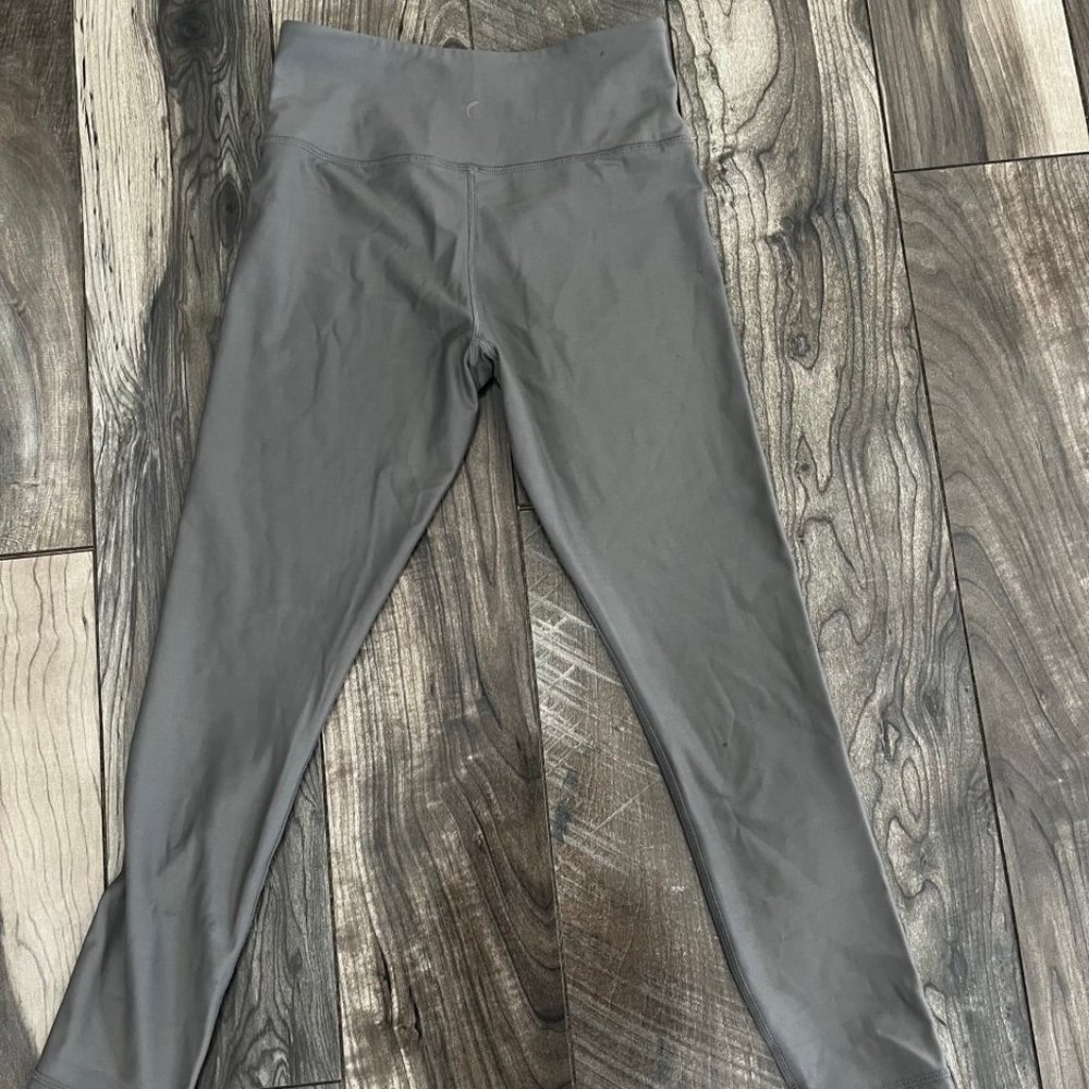 Zyia Grey Metallic Light n Tight Hi-rise 7/8 24"